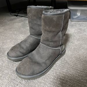 Short Gray Ugg Boots - Women’s 8
